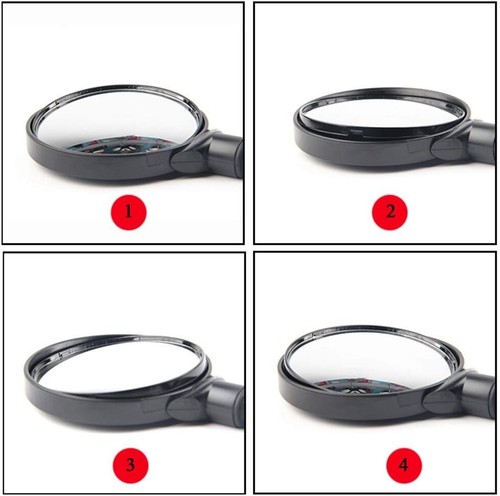 Universal Adjustable Bike Mirror - Rotatable Wide Angle Rear View Safety - Picture 5 of 10