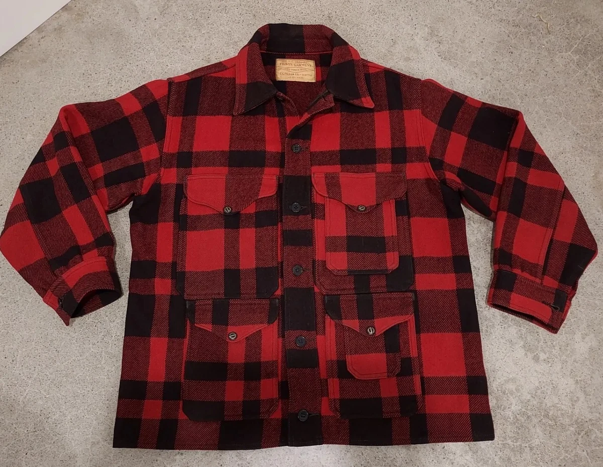Genuine Filson Mackinaw 1940s 1950s Wool Cruiser Union Made *Unreal Condition*