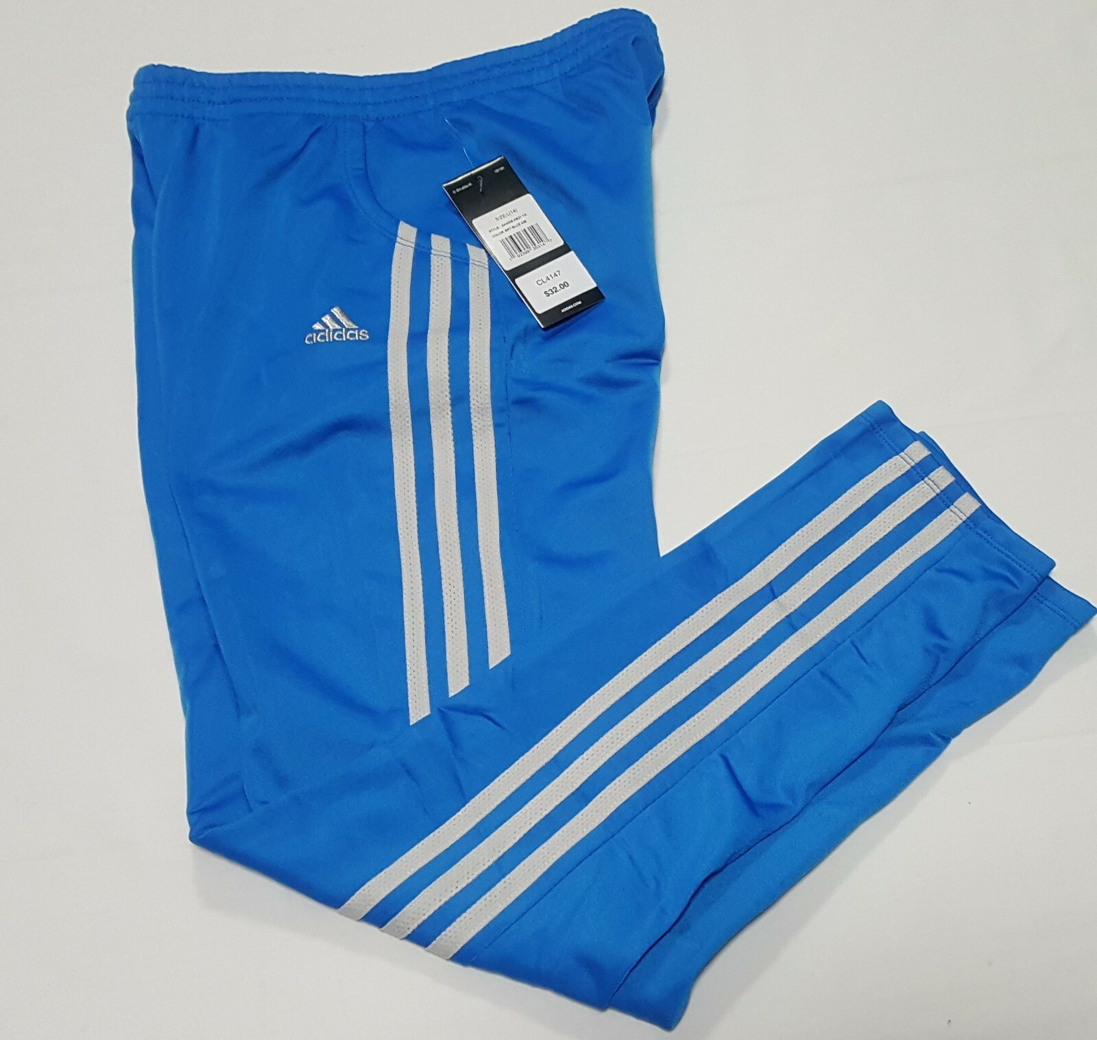 Adidas AK4508 adidas Girls Big Trainer Pants Bright Blue 3-Stripes ...