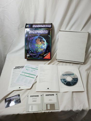 DIGIPHONE 1995 VOIP VINTAGE PC SOFTWARE Big Box Complete OPEN BOX win 3.1 - Picture 7 of 9
