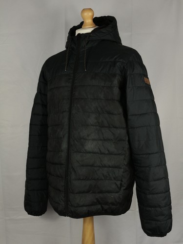 Quiksilver Mens Puffer Jacket Coat Dark Grey Size Large - Picture 9 of 14