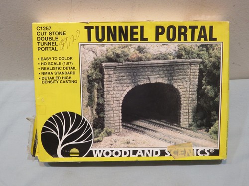 Woodland Scenics Cut Stone Double Tunnel Portal #C1257 HO Scale