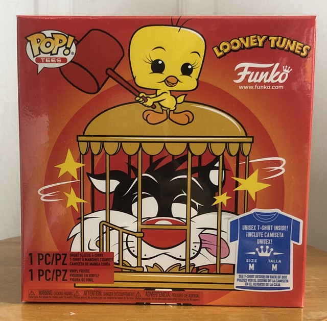FUNKO PopLOONEY TUNES SYLVESTER & TWEETY FLOCKED POP&TEE TARGET EXCLUSIVE Sz M | eBay