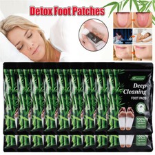 100Pack Detox Foot Patches Pads Body Toxins Feet Deep Cleansing Natural Herbal