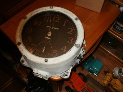 vintage ship clock g. e. complete clock | eBay