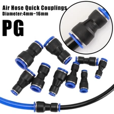 Reducing Straight Union Nylon Pneumatic Push Fit Connector Speed Air Line Hose
