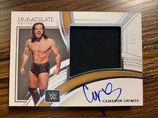 2022 Panini Immaculate WWE Cameron Grimes Relic Auto #35/99 NXT RC