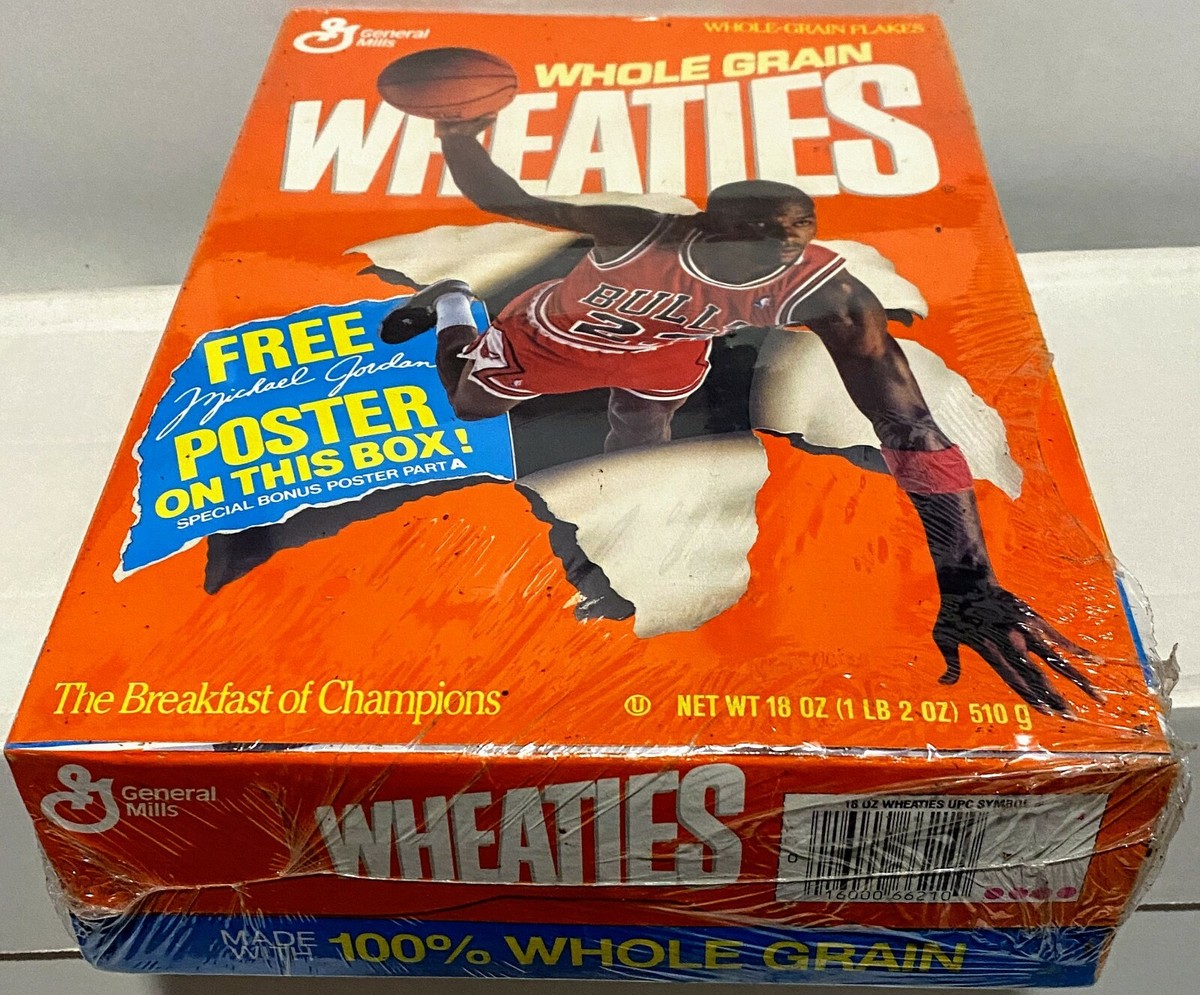 MICHAEL JORDAN Chicago Bulls 1989 Full Wheaties Cereal Box General