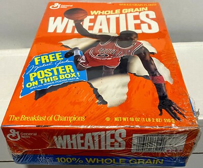MICHAEL JORDAN Chicago Bulls 1989 Full Wheaties Cereal Box General