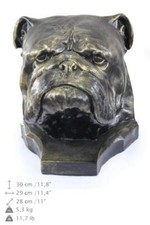 English Bulldog Memorial Urn for Dog's ashes, Pet Cremation urn- Statue