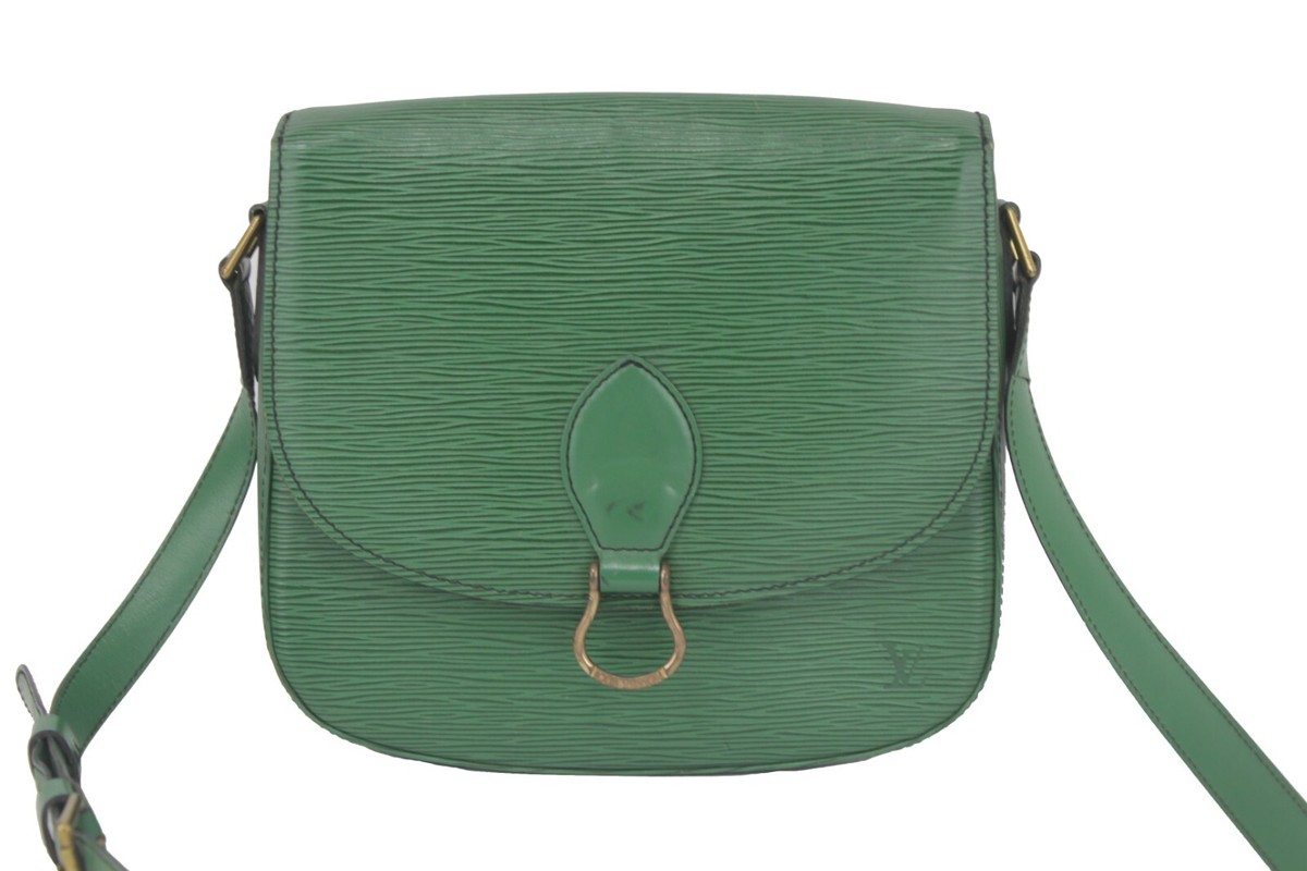 LOUIS VUITTON Saint Cloud Green Epi Crossbody Bag Shoulder