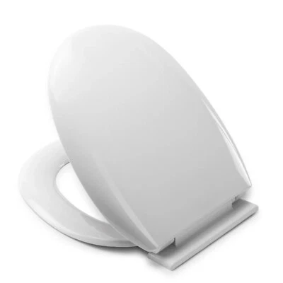 Croydex Anti Bacterial Soft Close White Plastic Toilet Seat WC Quick Fit Hinges