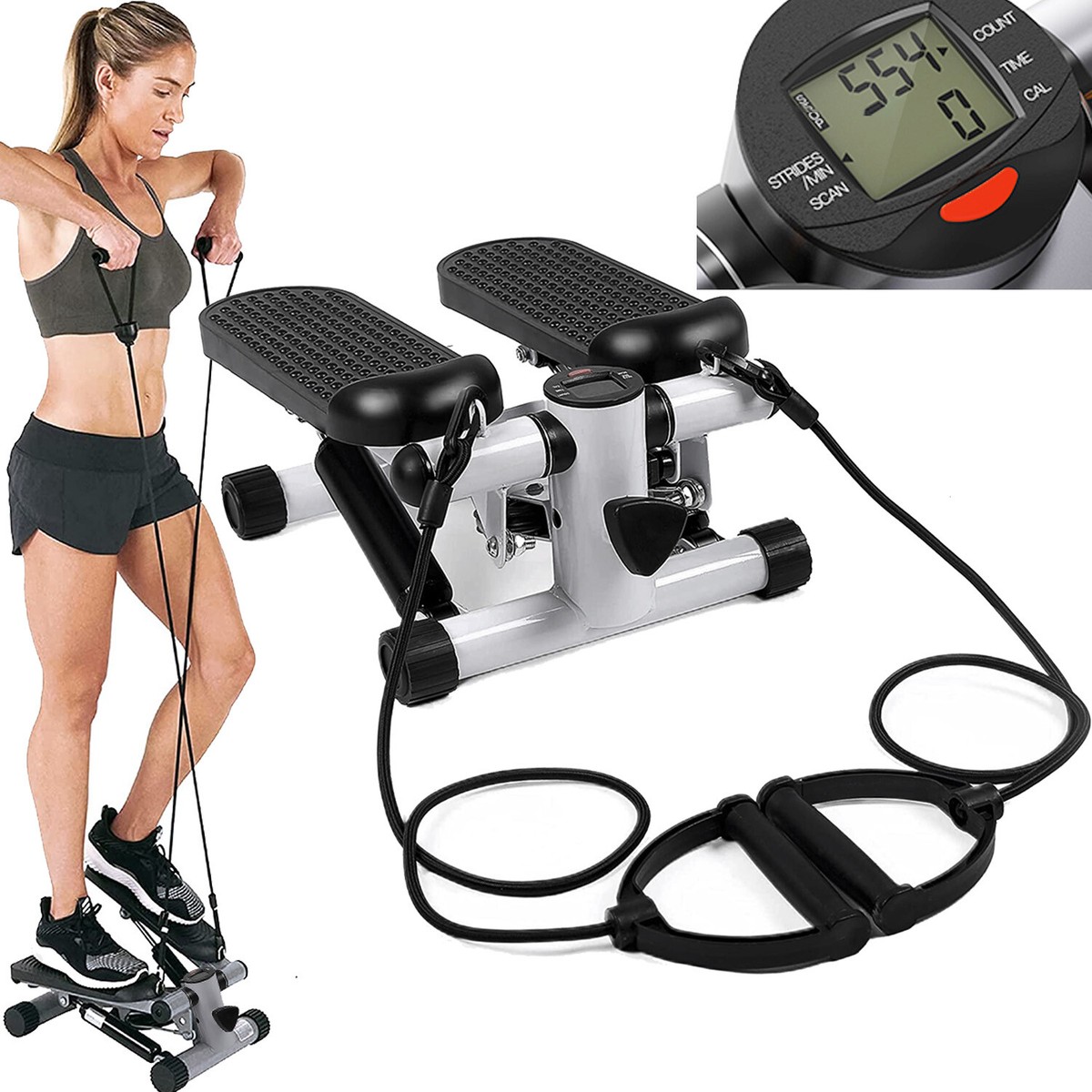 Mini LCD Monitor Stepper Stair Stepper Exercise Equipment with