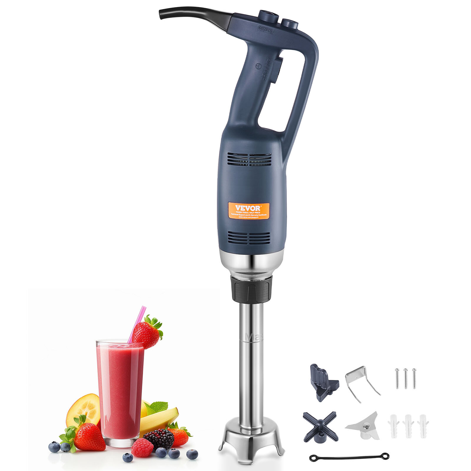Commercial Immersion Blender,Variable Speed,Stainless Steel
