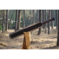 CUSTOM HANDMADE CARBON STEEL HUNTING MACHETE SWORD COMBAT SWORD SURVIVAL SWORD