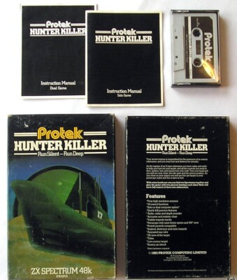 Sinclair ZX Spectrum 48K Spiel - HUNTER KILLER - Protek - getestet & funktionsfähig