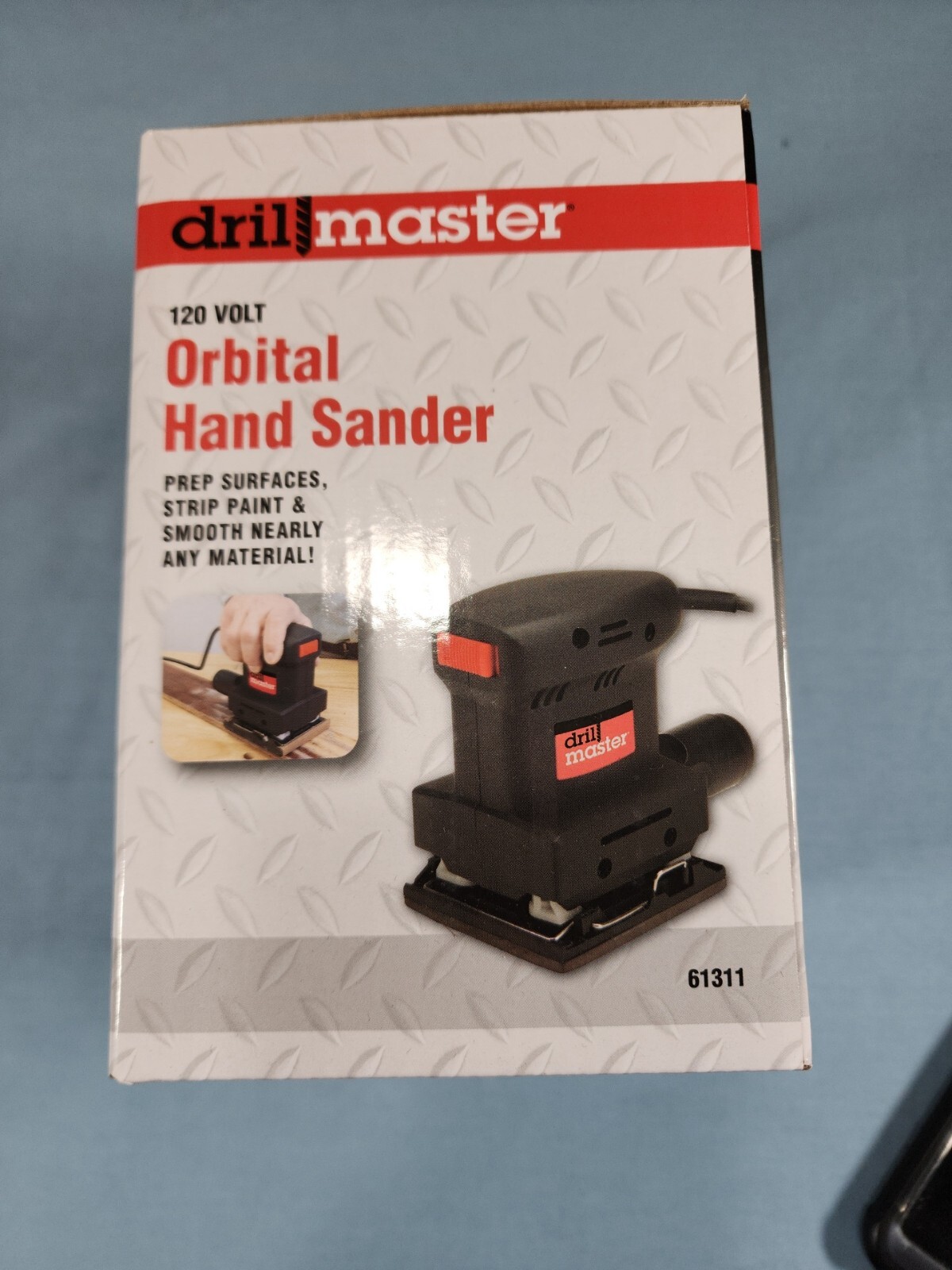 DRILL MASTER 1.0 Amp Orbital 1/4 Sheet Sander orbital sander uses 1/4