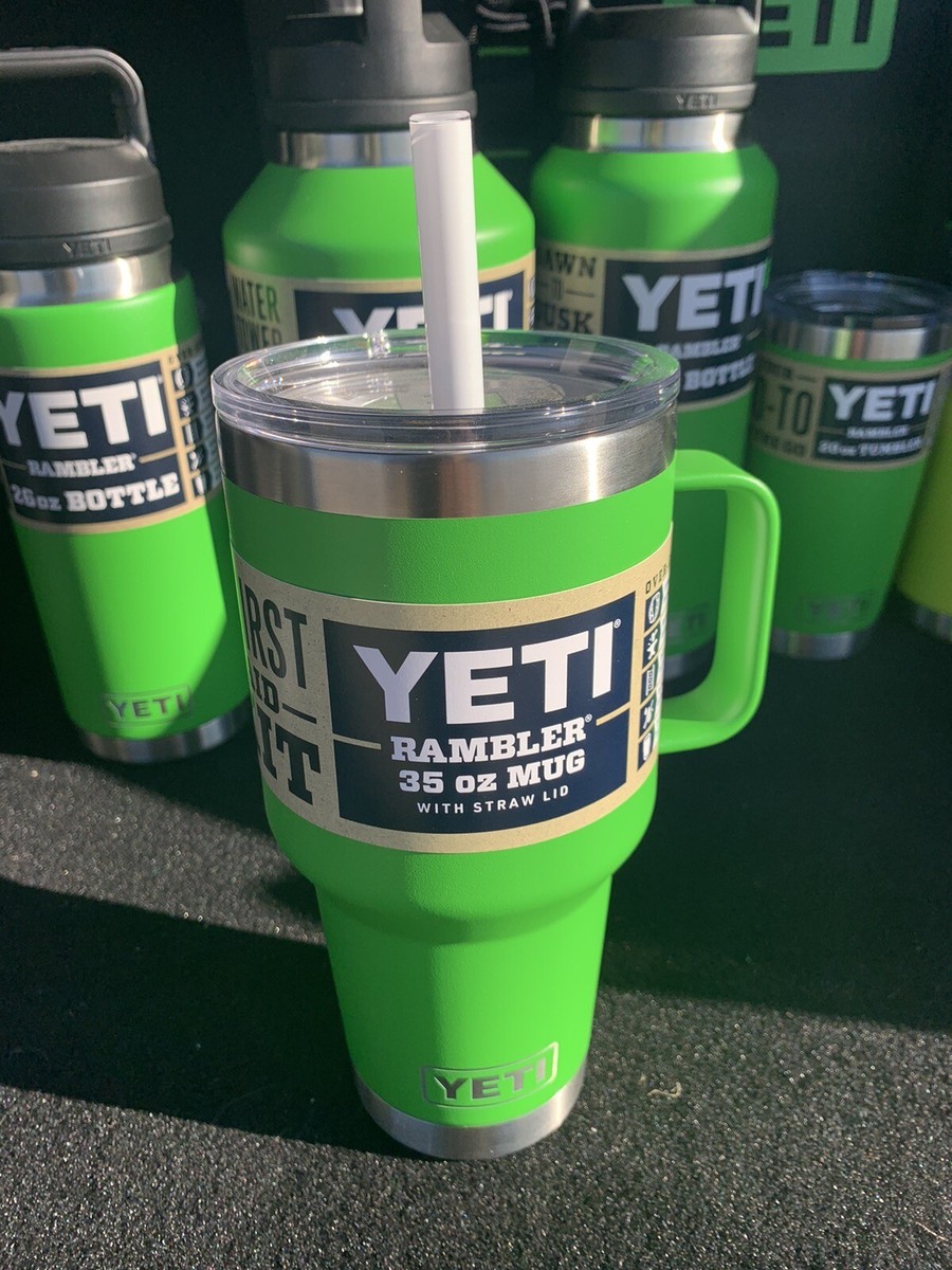 Yeti Rambler 35 oz Mug W/straw - Canopy Green | eBay