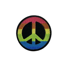 Multi-Color Peace Sign Iron-On or Sew Patch