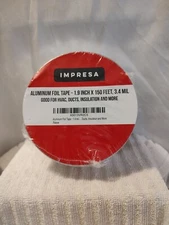 🔥 Impresa Aluminum Foil Tape Roll 1.9 Inch X 150 Feet X0013VR2C5 HVAC Ducts ...