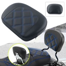 Adatto per Harley Street Glide FLHX blu cuciture schienale staccabile Sissy Bar