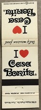 20 Strike Matchbook Cover - Casa Bonita Restaurant Fort Worth, TX      C...