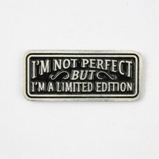 Biker Motorrad I`m Not Perfect But A Limited Edition Pin Anstecker Anstecknadel