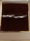 Set of 2 vintage sterling silver plain band rings sizes 5.5 & 6.5