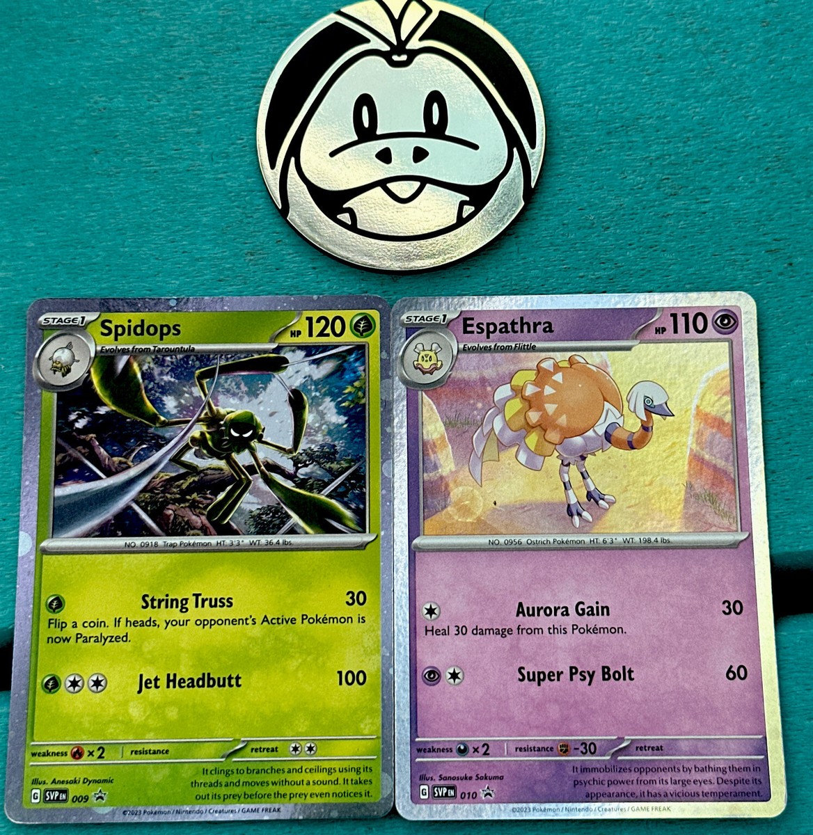 Pokemon TCG Scarlet & Violet Black Star Promo Espathra, Spidops