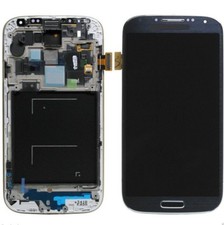 DISPLAY TOUCH SCREEN +FRAME per SAMSUNG GALAXY S4 GT i9515 VETRO BLACK MIST NERO