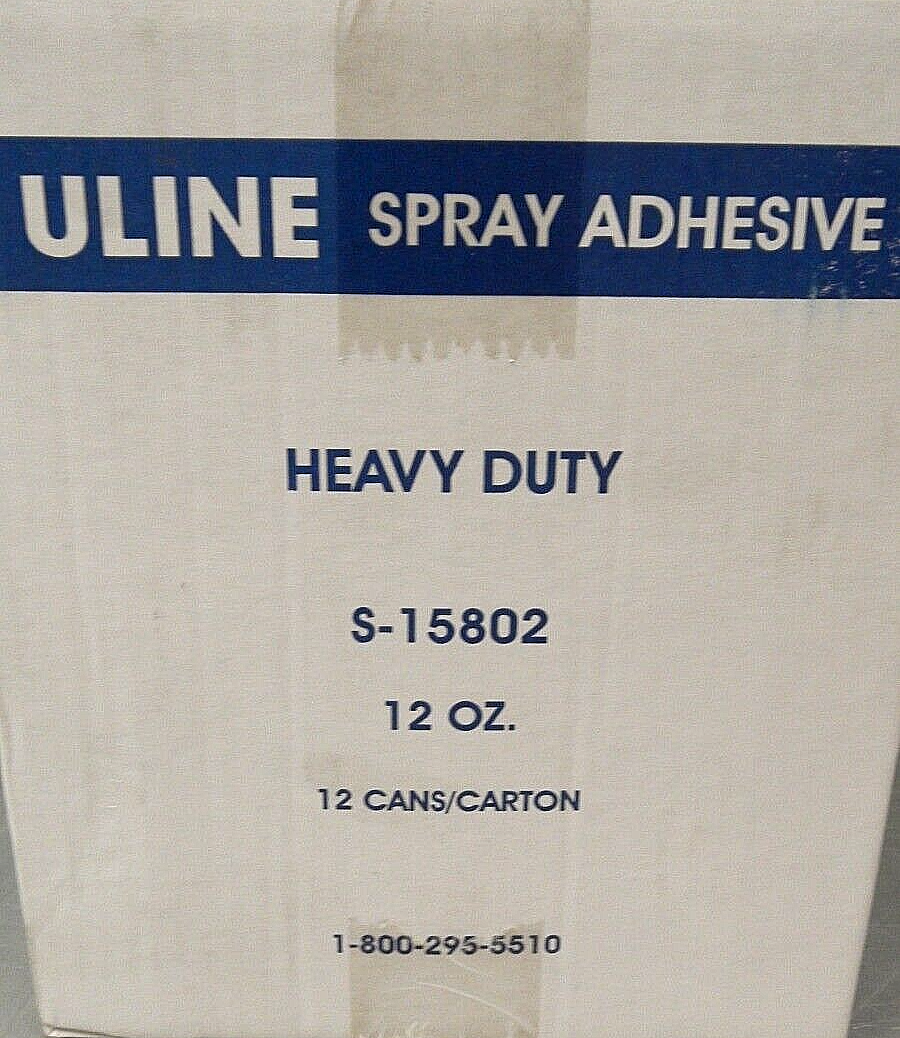 ULINE S15802 SPRAY ADHESIVE HEAVY DUTY 1 CASE 12oz PER CAN eBay