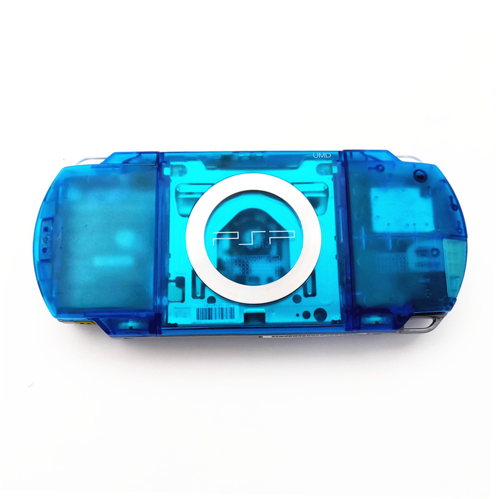 PSP-1000カセット付き Retrofit Clear Blue Sony PSP-1000 Handheld System Game