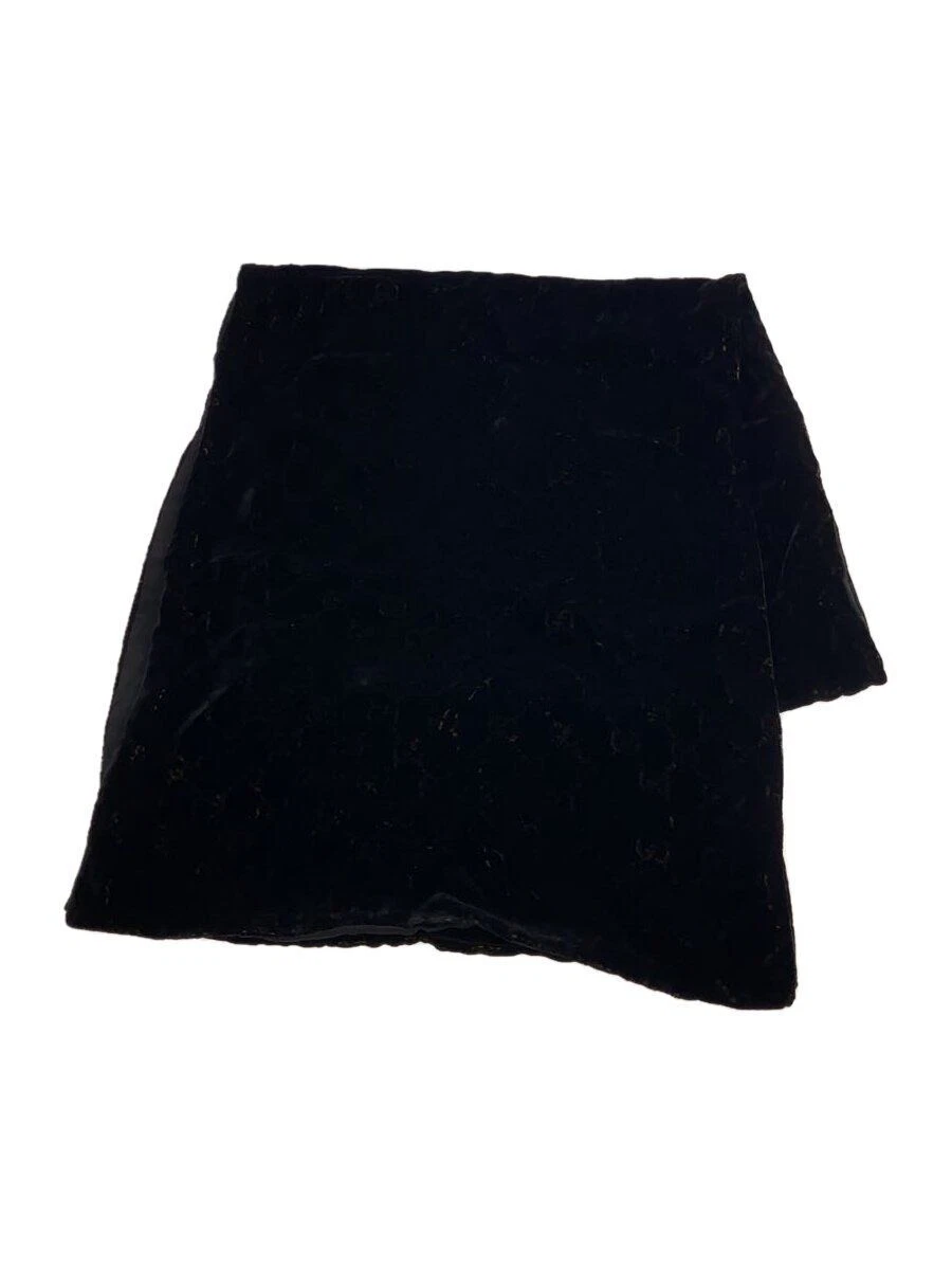 Echarpe femme GUCCI noire motif total rayonne occasion