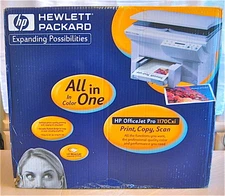 HP 1170CXI OfficeJet Pro All-In-One Inkjet Color Printer Copy Scan Print WELBILT