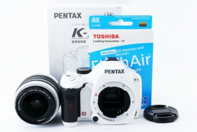 Pentax K-x 12.4MP 18-55mm Lens Kit White [Exc+++] w/8GB SD Card