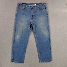 Vintage Levi's 42x30 Relaxed Straight Leg Jeans Quality Heavy Denim 90s Stone