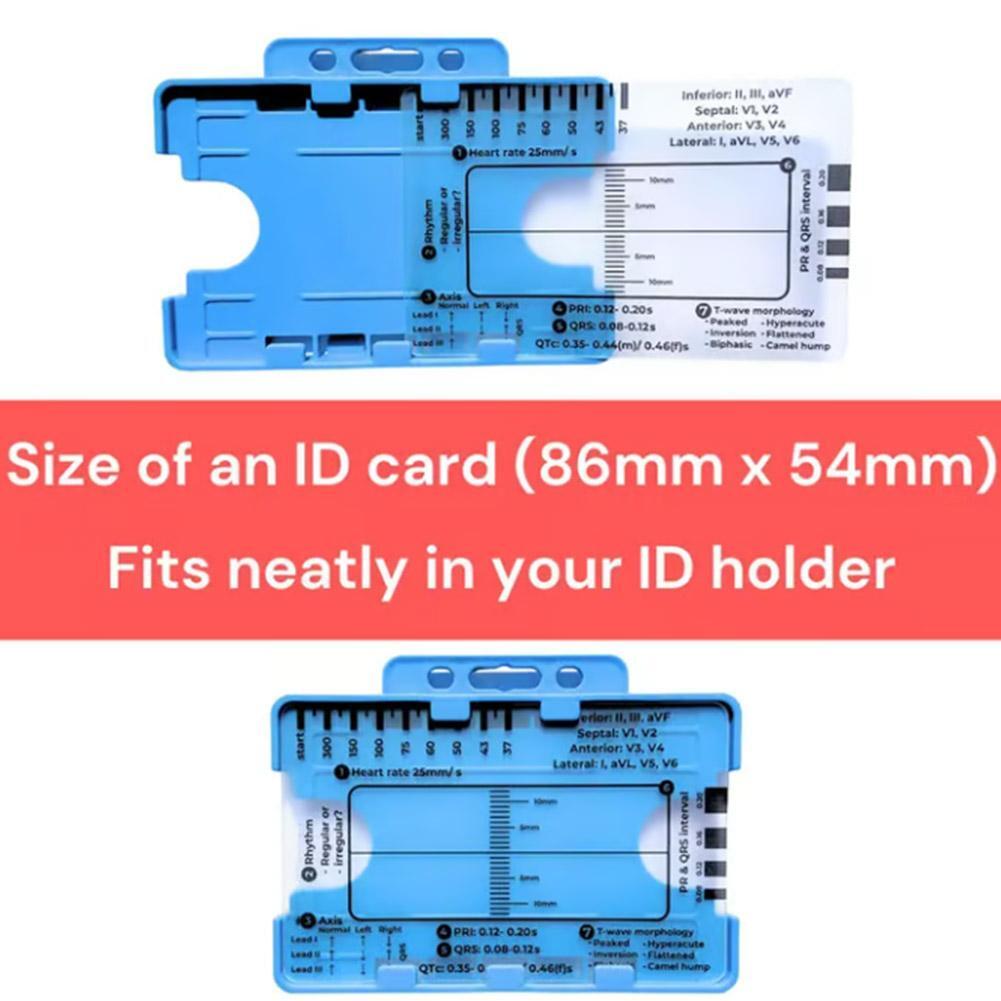 ECG 7 Step Ruler, ECG Ruler Plastic Ruler Measu Tool  HOT！