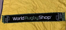 World rugby shop scarf my life my game rugby since 1823 graphics black green 