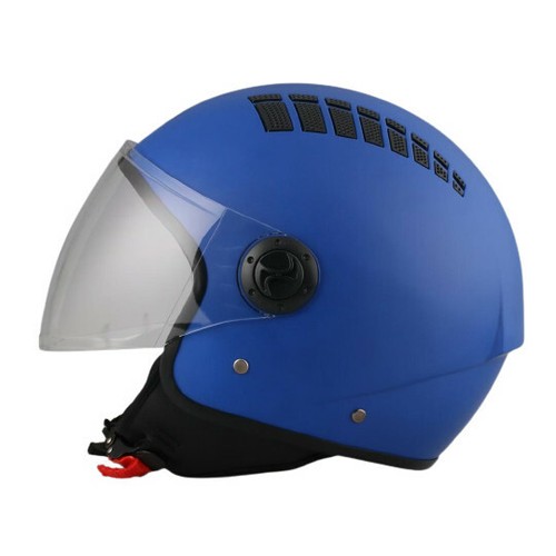 CASCO ESTIVO AREATO MOTO SCOOTER DEMI JET BHR 810 AIR BLU OPACO TG L | eBay