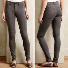 Anthropologie Pilcro and the Letterpress Serif Stretch Legging Pant Gray 29 NWT