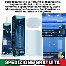 Colla Riparazione in PVC, Kit di Riparazione, Impermeabile Piscina Gommoni Tende