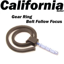 Flexible Adjustable Follow Focus Gear Ring Belt For DSLR Camcorder Camera Lens 