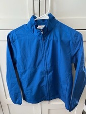 Majestic Sportswear Light Sky Blue Packable Hood Windbreaker Youth Medium