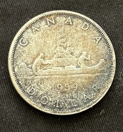 1959 Canada Silver Dollar — photo from the most recent tracked eBay sale