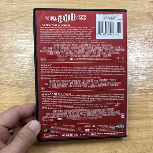 Porky’s & Hot Tub Time Machine & Revenge Of The Nerds (DVD, 2013, 3 Disc) - Picture 2 of 10
