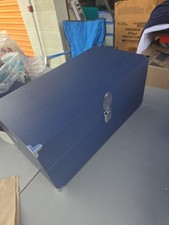 Franklin Mint Diana Princess of Wales Portrait Doll Navy Blue Doll Trunk Case