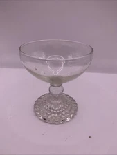 Anchor Hocking VTG Bubble Foot Champagne/Sherbet Glass Berwick Boopie