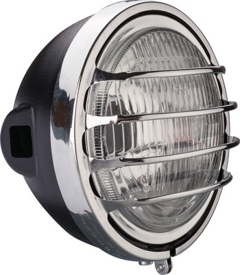 XT500 Replika Scheinwerfer 'Export' komplett inkl. H4-Reflektor + Lampengitter