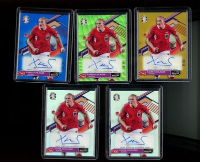 2023 Topps Finest Road to UEFA Euro 2024 - Autographs Xaver Schlager #BCA-XV x 5