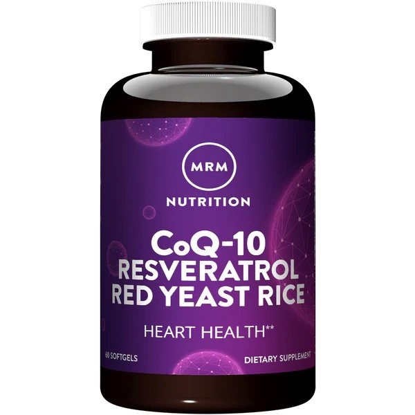 MRM (модификаторы метаболической реакции) CoQ-10 Resveratrol RYR 60 Softgel